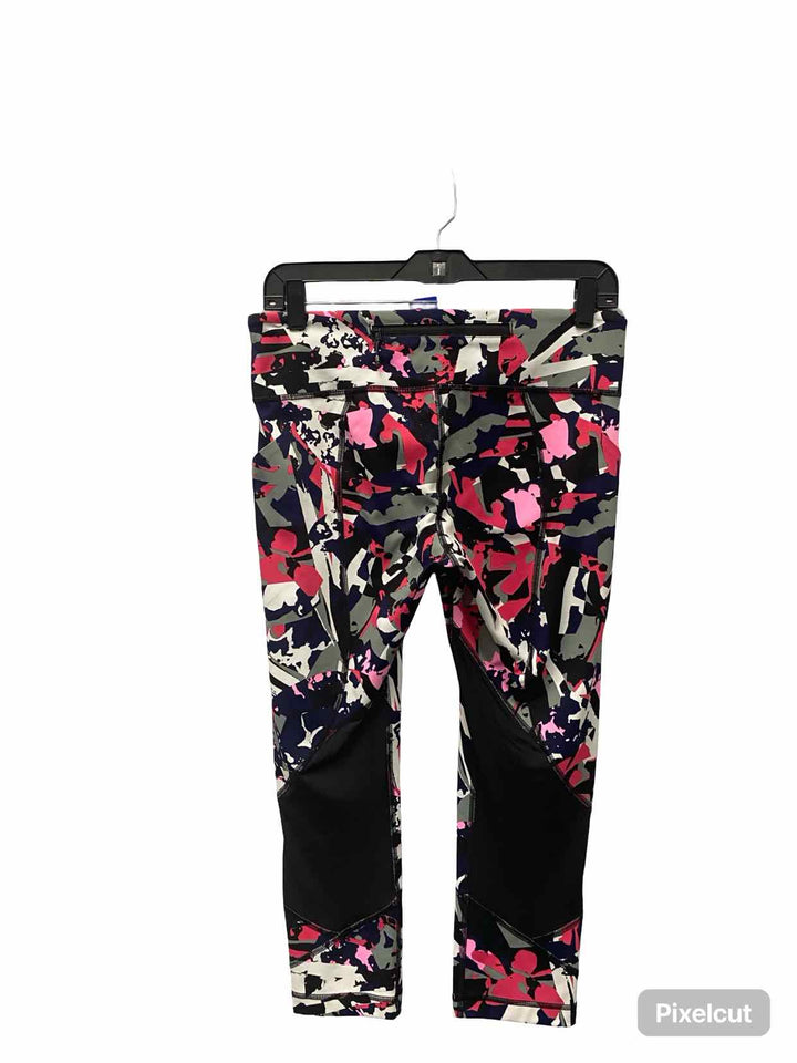 Lululemon Size 8 Pink White Print Athletic Pants