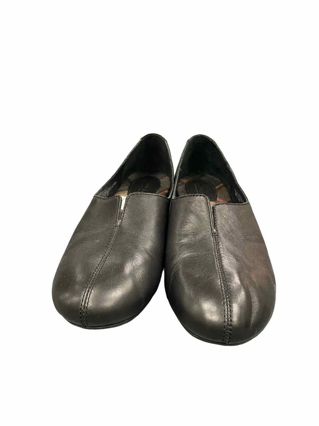 Born Shoe Size 9.5 Black Leather Sebra Flats