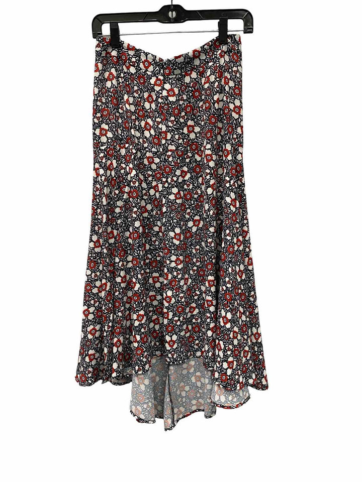 Rebecca Minkoff Size S Blue/Red Floral Skirt