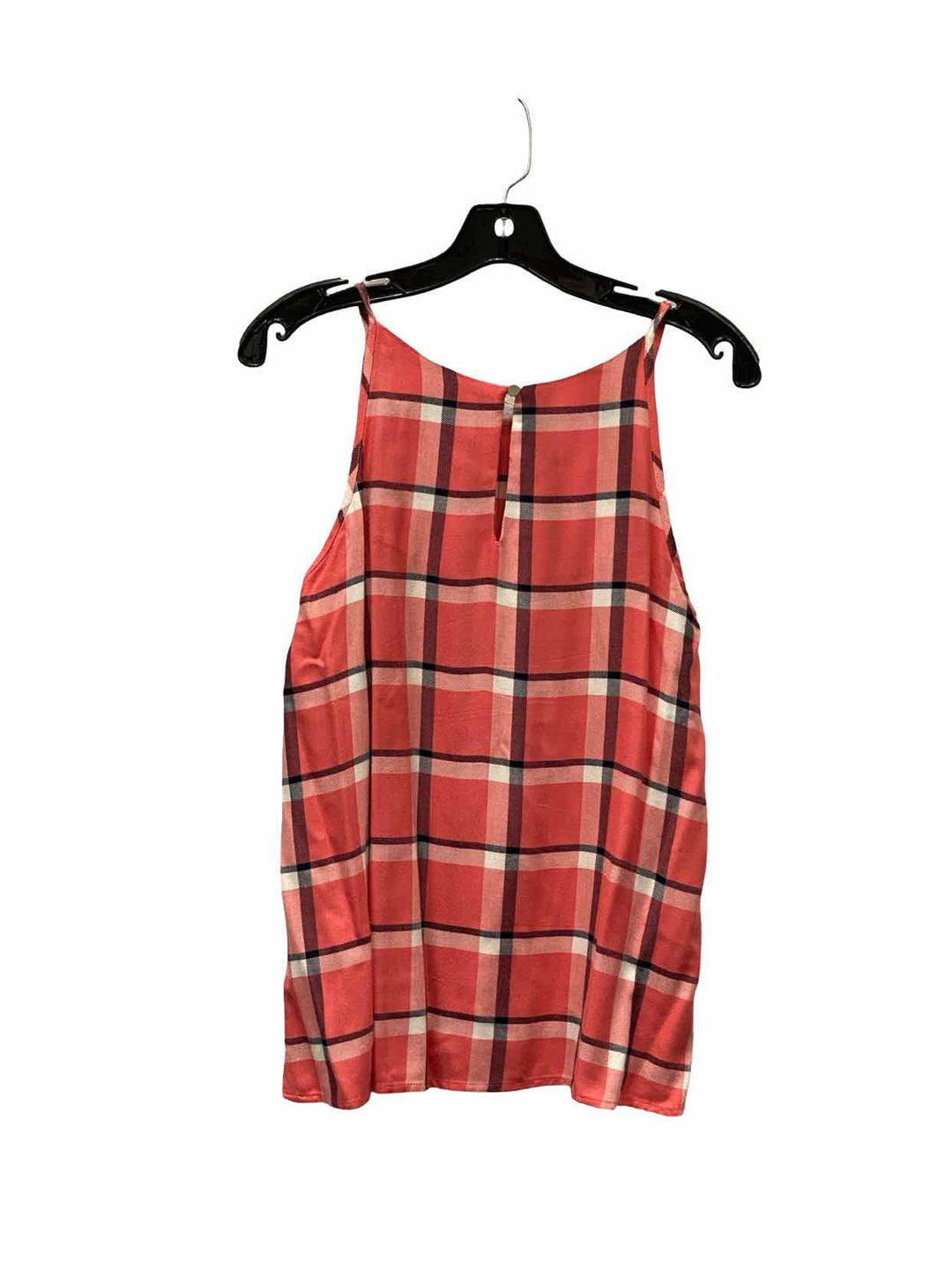 Renee C. Size S Pink Plaid Rayon Tank Top