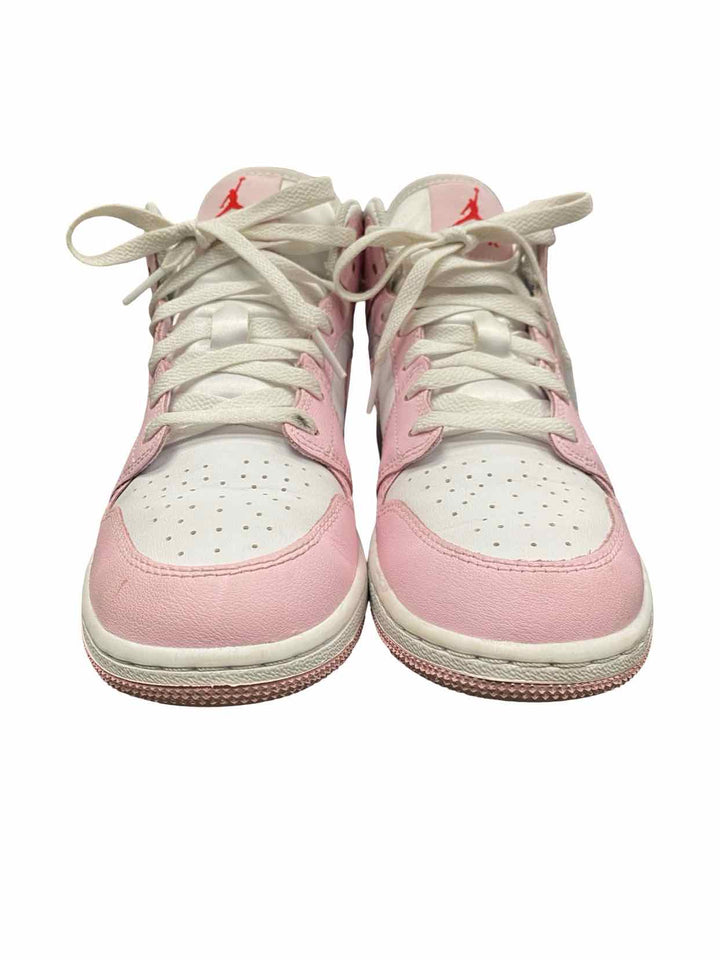 Nike Shoe Size 36.5 Pink Leather Air Jordan 1 Mid Sneakers