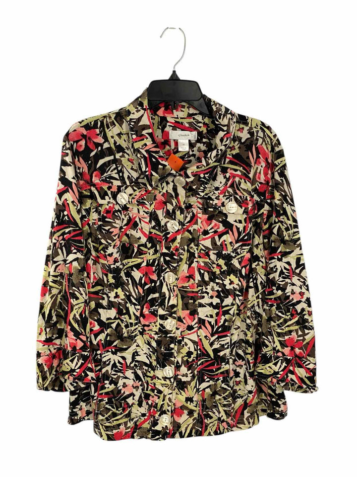 CJ Banks Size 2X Multi-Color Floral Jacket