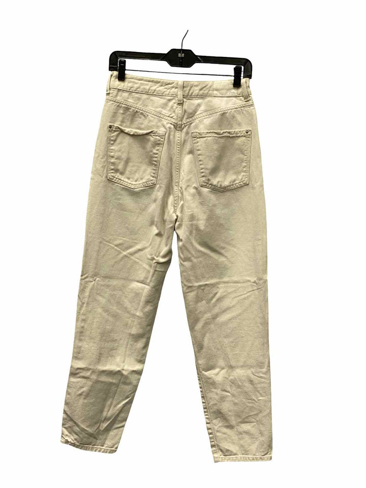 ZARA Size 6 light beige Jeans