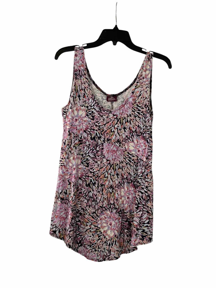 Salaam Size M Pink Floral Tank Top