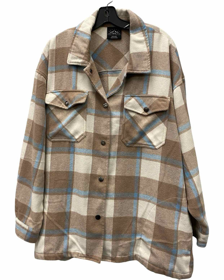 HFX Size XXL Brown Blue Jacket (Outdoor)