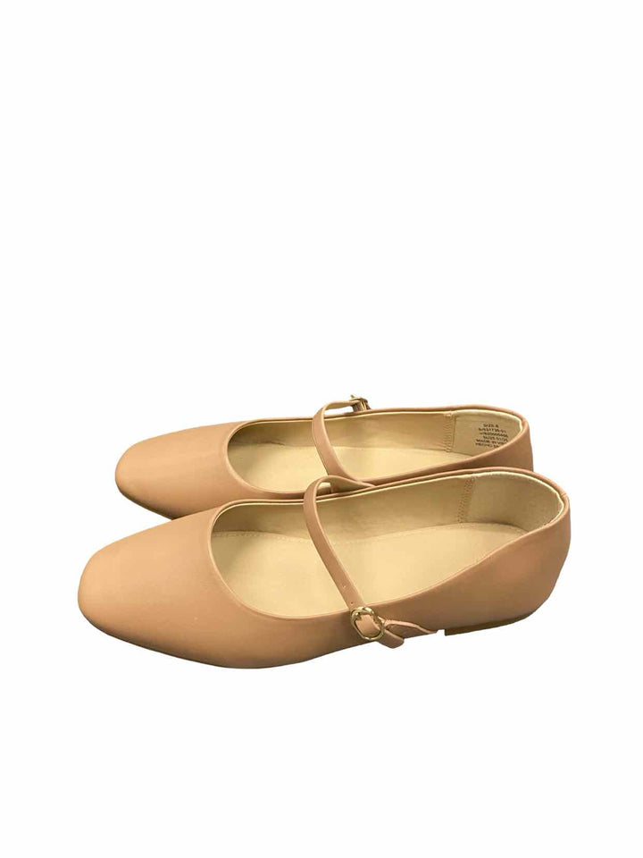 Banana Republic Shoe Size 8 Beige Vegan Leather Maryjane Ballet New in Box Flats