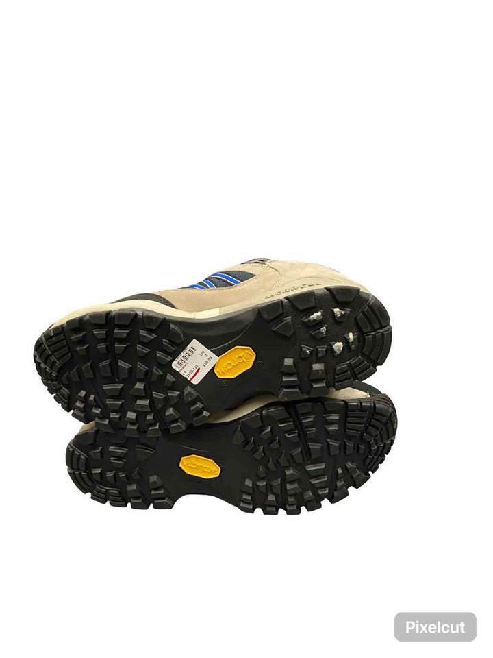 Merrell Shoe Size 8.5 Tan Black & Blue waterproof NWOT Sneakers