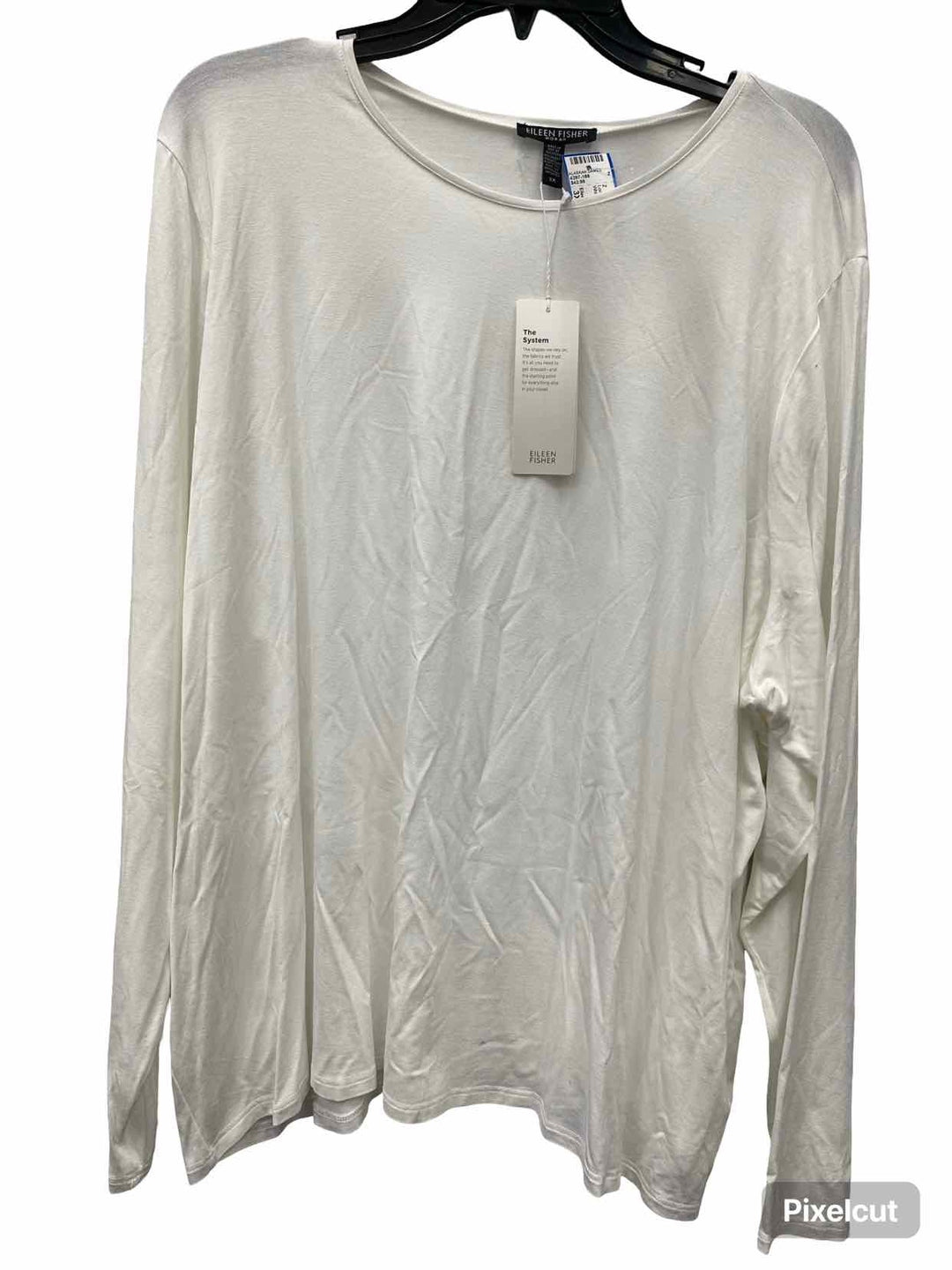 Eileen Fisher Size 3X White Long Sleeve Shirts