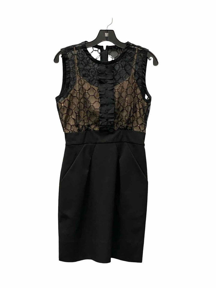 BCBG Size 6 Black Brown Dress