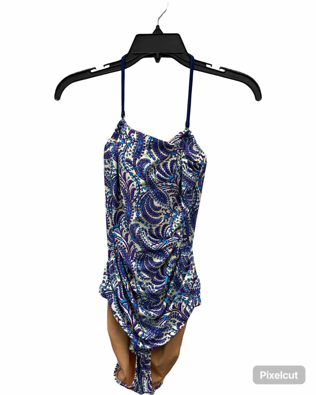 J Crew Size 2 Blue White Print Swimsuit