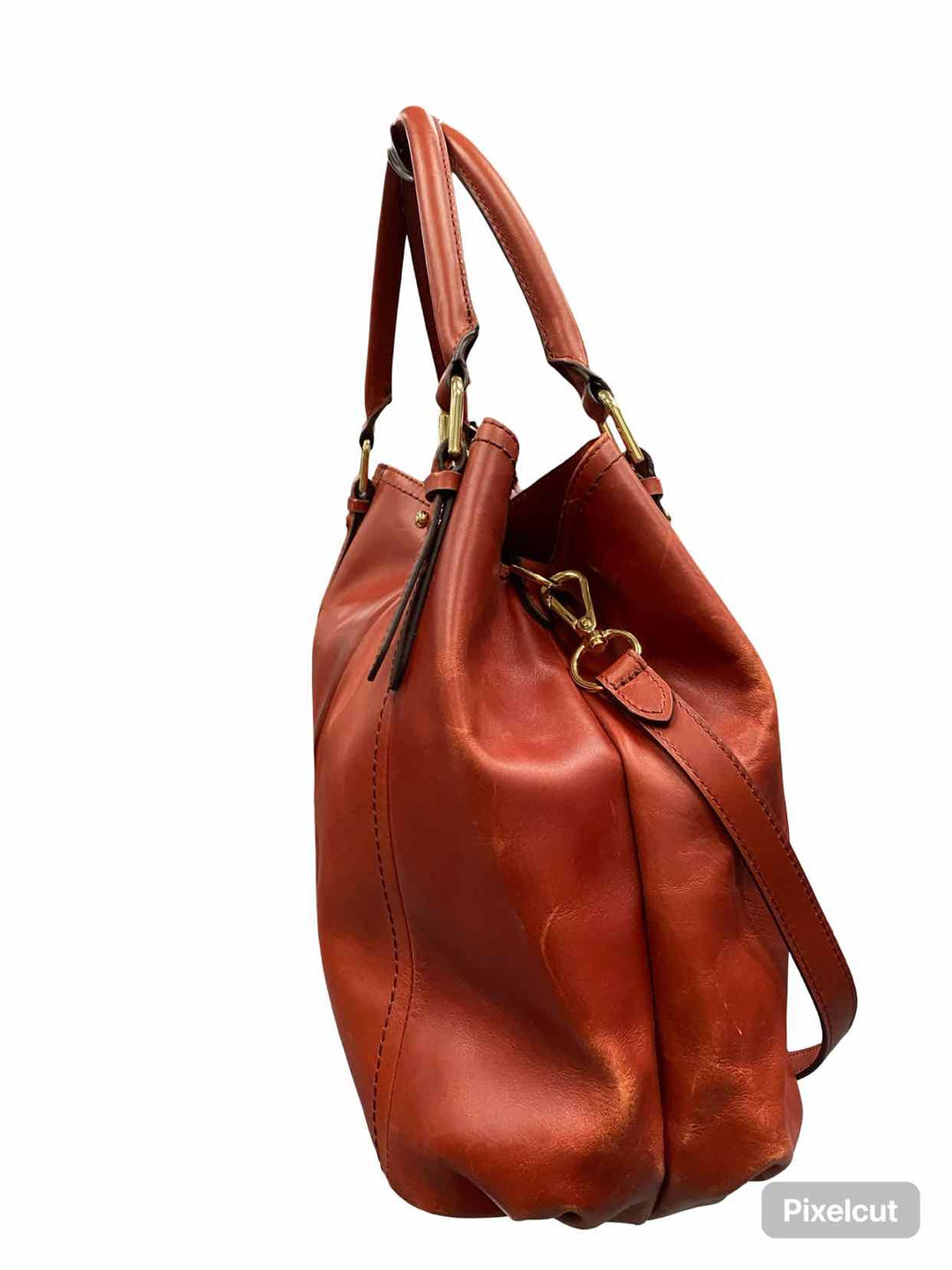 G.I.L.I Brown W/Crossbody Strap Purse