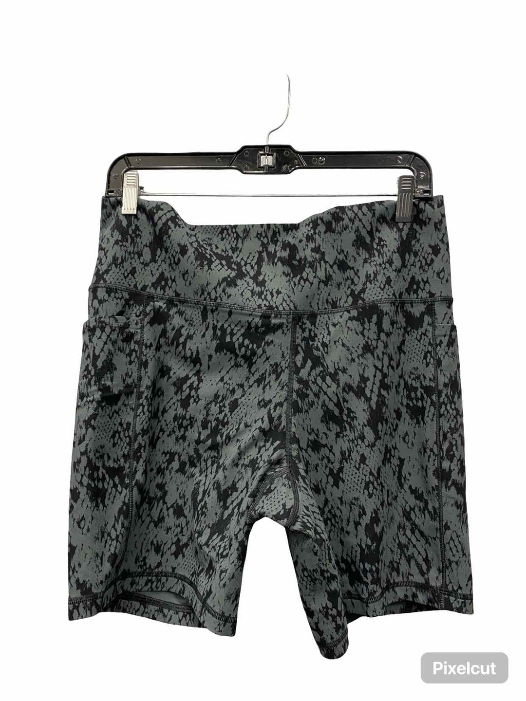 Athleta Size XL Teal Black Print Athletic Shorts