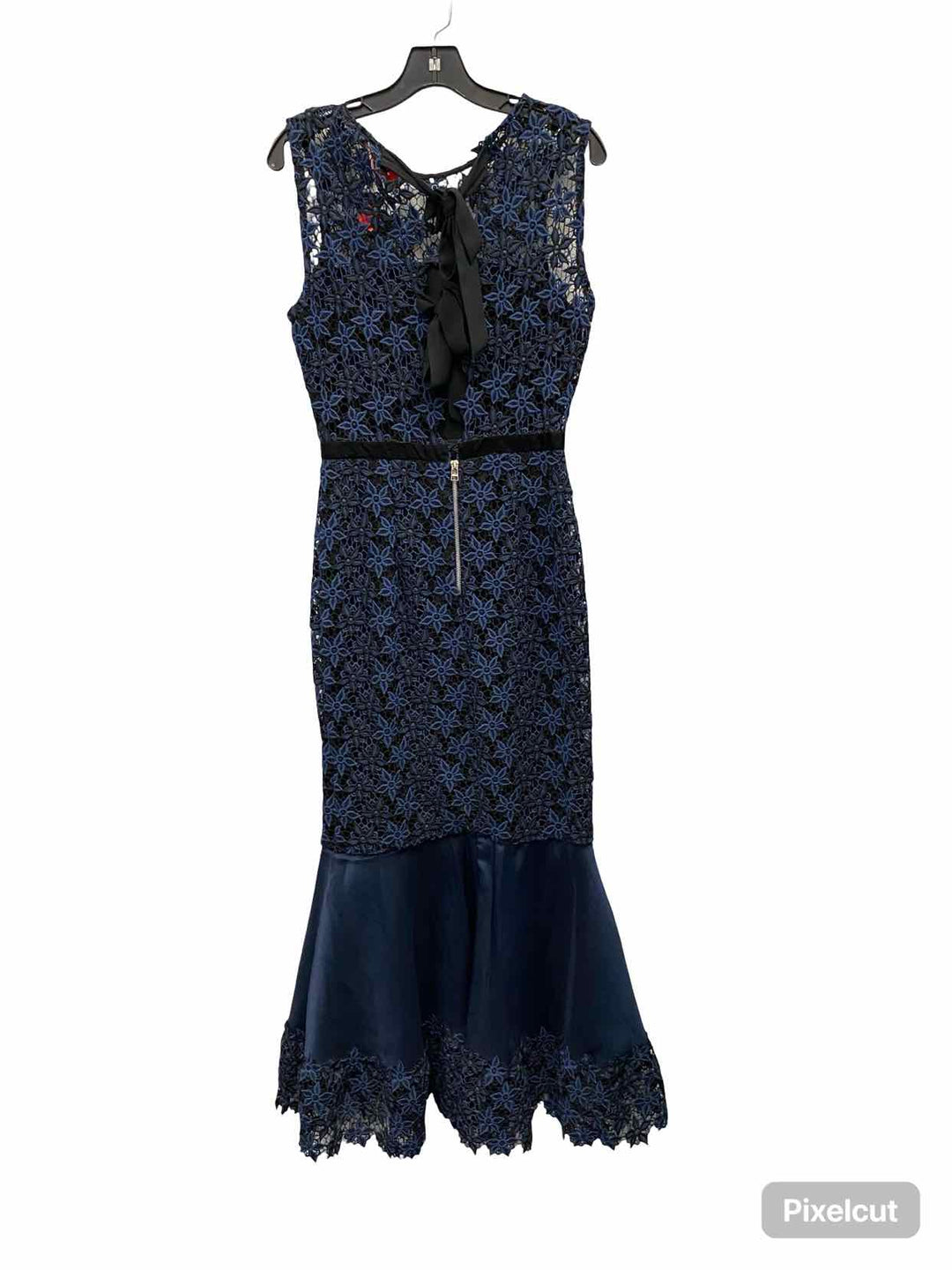 Reina Diaz Size S Blue Lace Dress