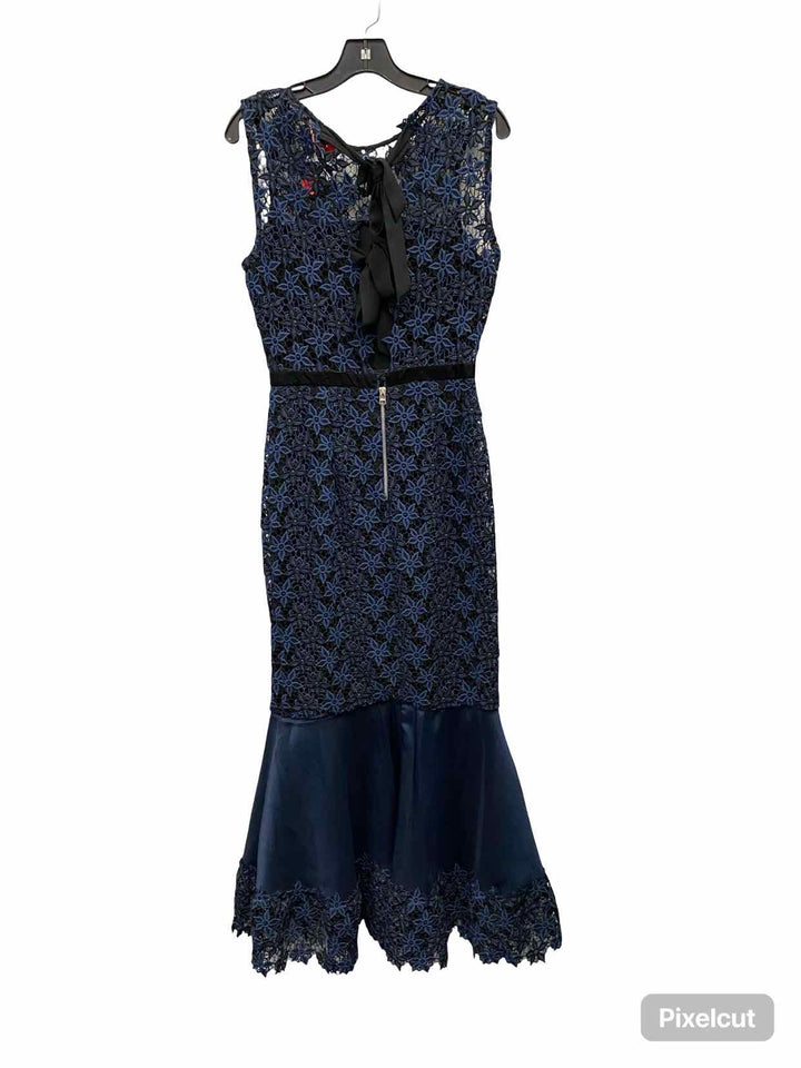Reina Diaz Size S Blue Lace Dress