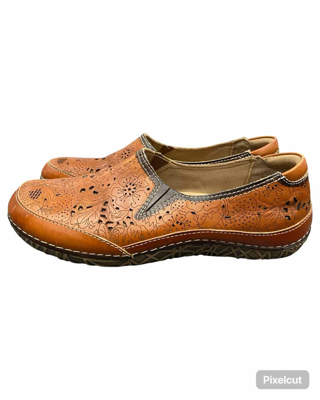L'Artiste Shoe Size 38 Brown Leather Libora Flats