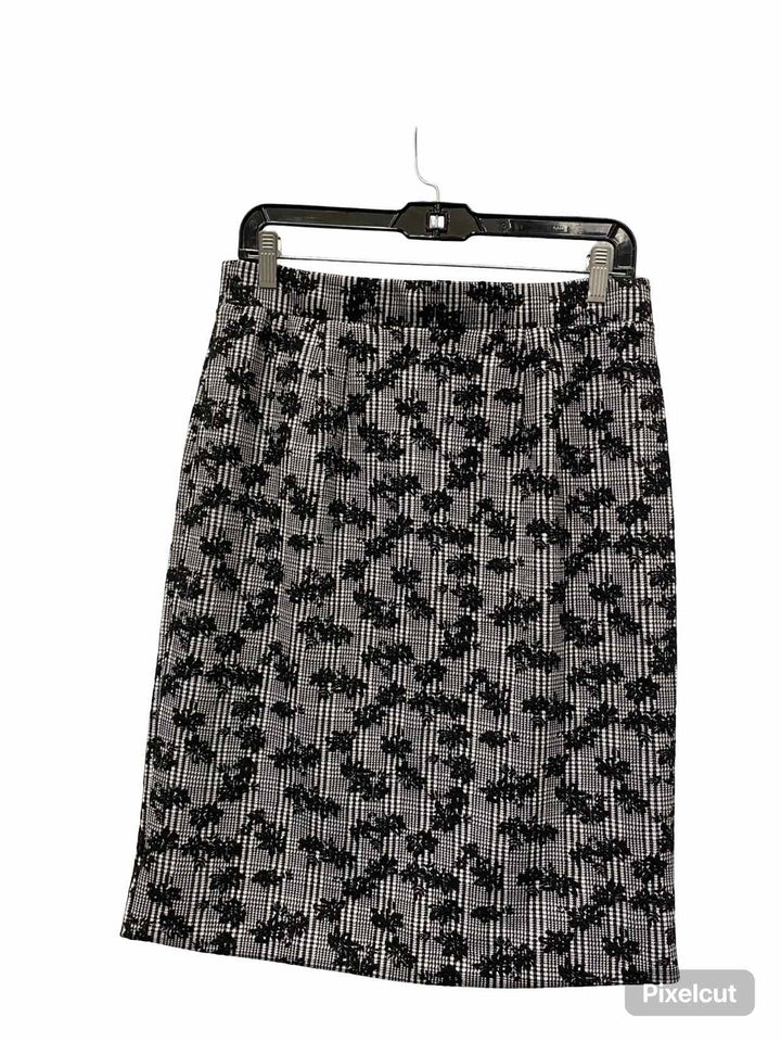 41 Hawthorn Size M Black White Print Skirt