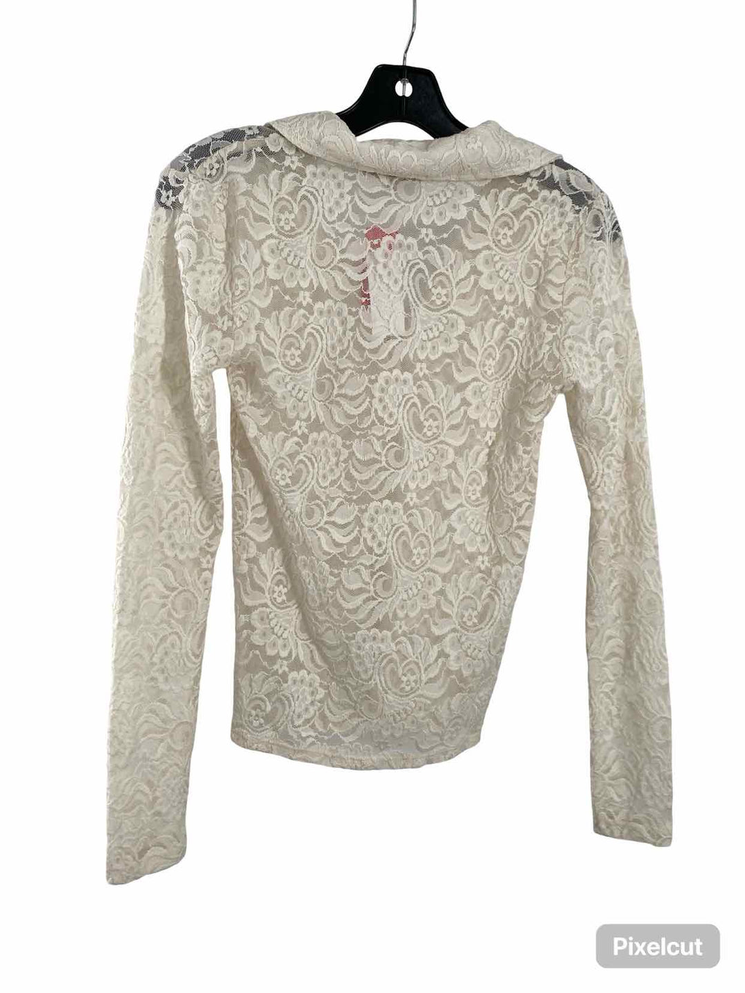 Loft Size S Cream Lace Long Sleeve Shirts