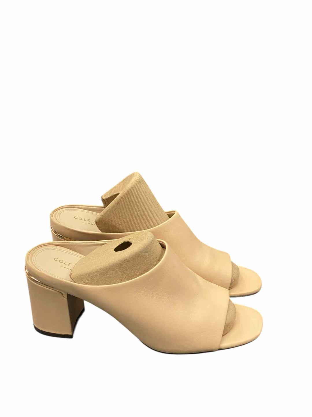 Cole Haan Shoe Size 7.5 Blush Leather Open Toe Heels