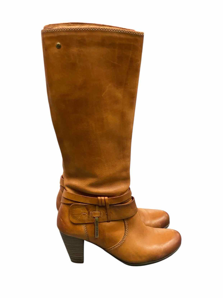 Pikolinos Shoe Size 36 Brown Leather Boots(knee)