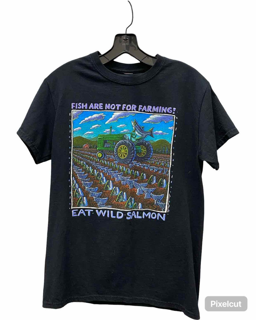 Ray Troll Size S Black Print T-shirt