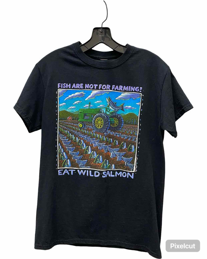 Ray Troll Size S Black Print T-shirt
