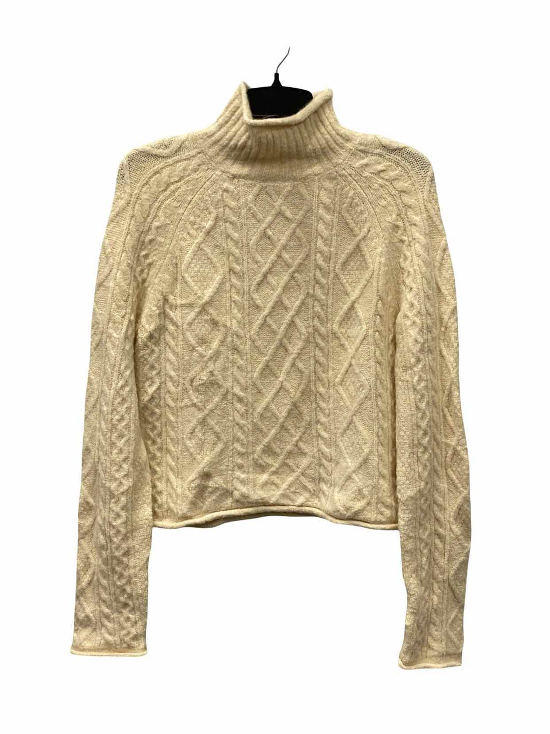J Crew Size S Cream Cable Knit Sweater
