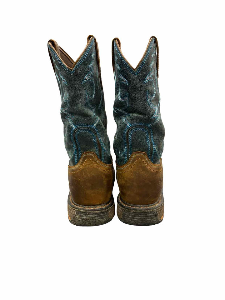 Ariat Shoe Size 39 Brown Blue Leather Waterproof WorkHog Boots(Ankle)