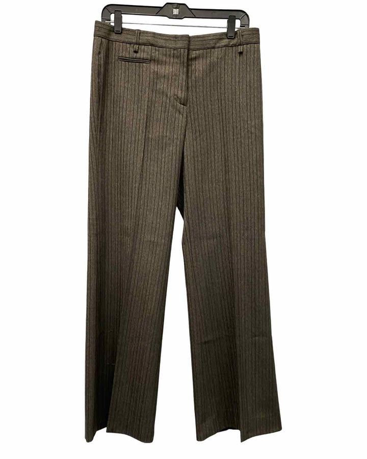 BCBG Size 6 Brown Striped Pants