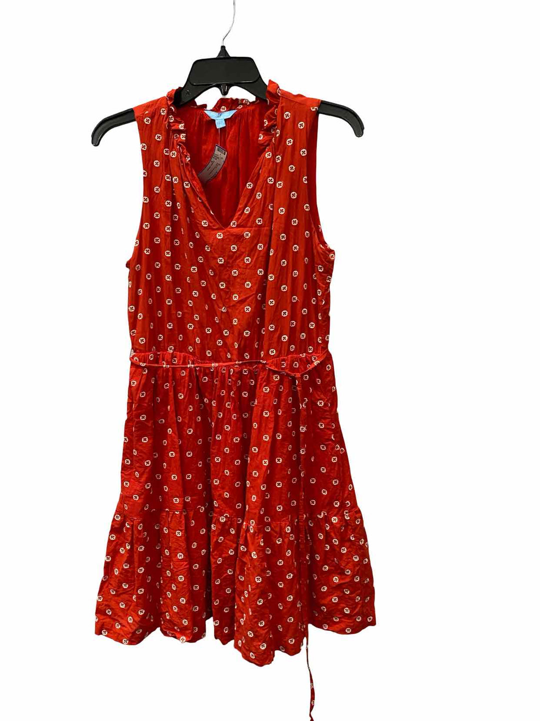 Draper James Size S Red Embroidered Dress