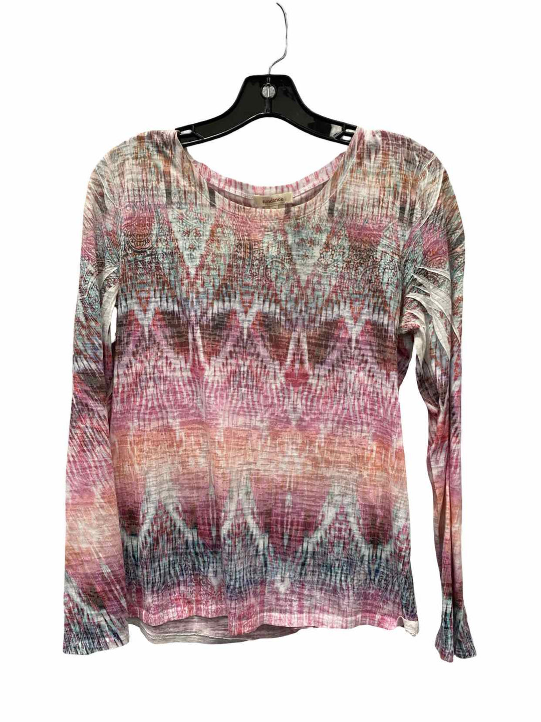 Sundance Size M Pink Print Long Sleeve Shirts