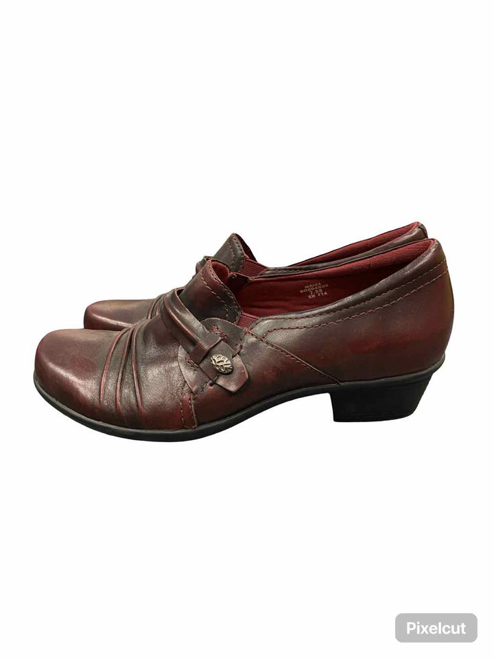 Earth Shoe Size 7.5 Burgundy Maize Loafers