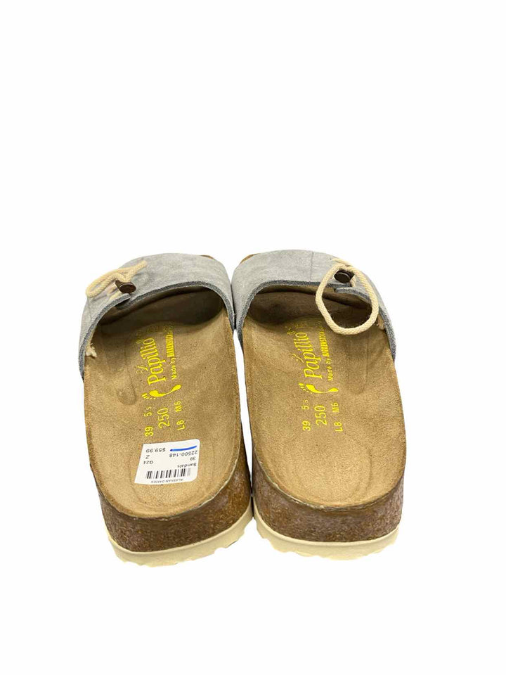 Papillio Shoe Size 39 Gray Suede Masai Slides NWOT Sandals