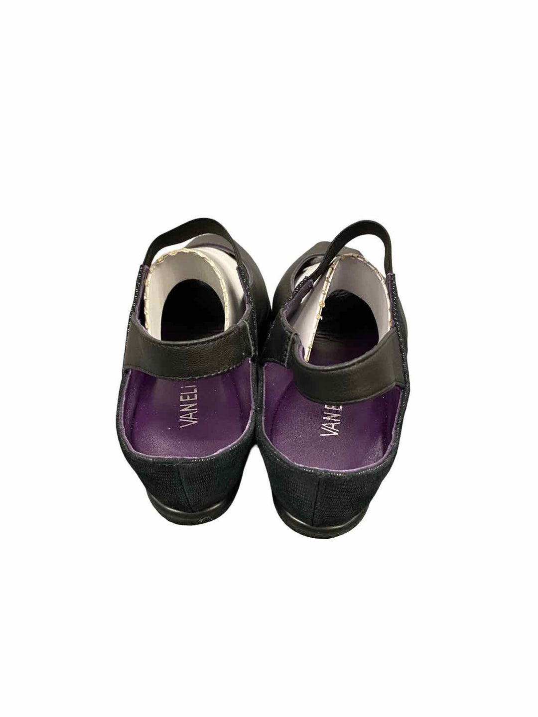 Vaneli Shoe Size 9.5 Black Purple Flats