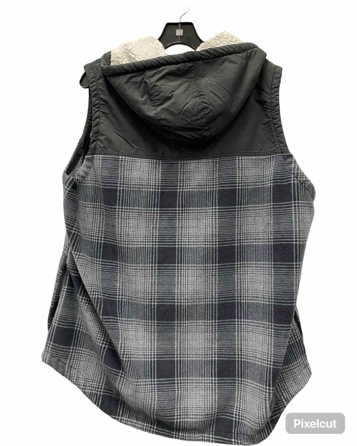Columbia Size 2X Grey Plaid Vest (Outdoor)