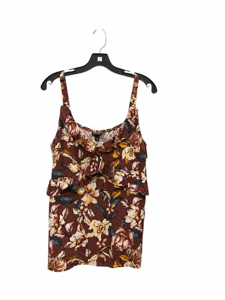Torrid Size 1X Purple Floral Tank Top