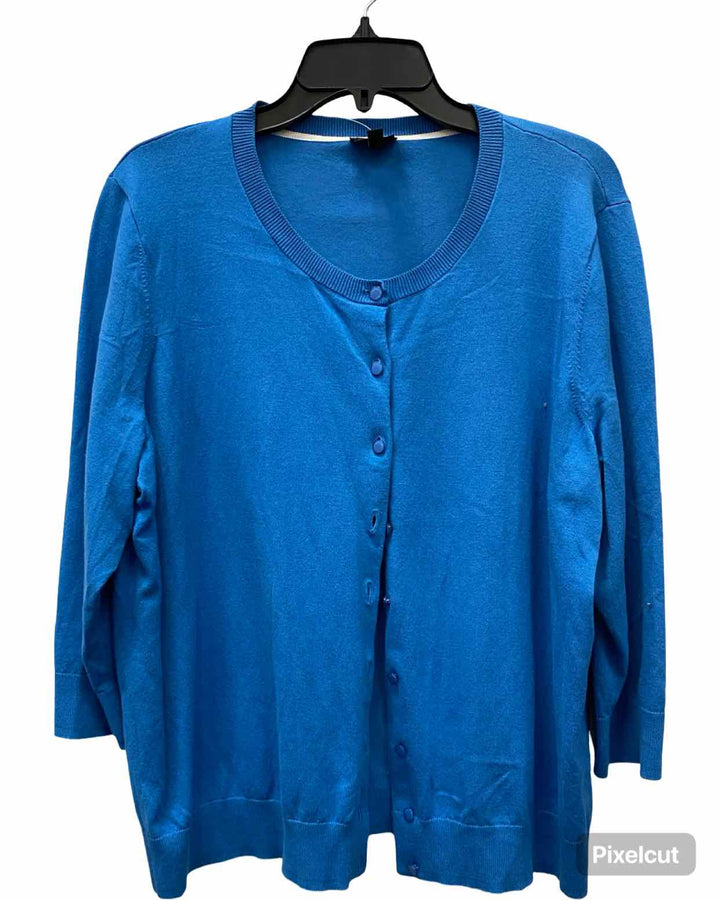 Talbots Size 2X Blue Sweater