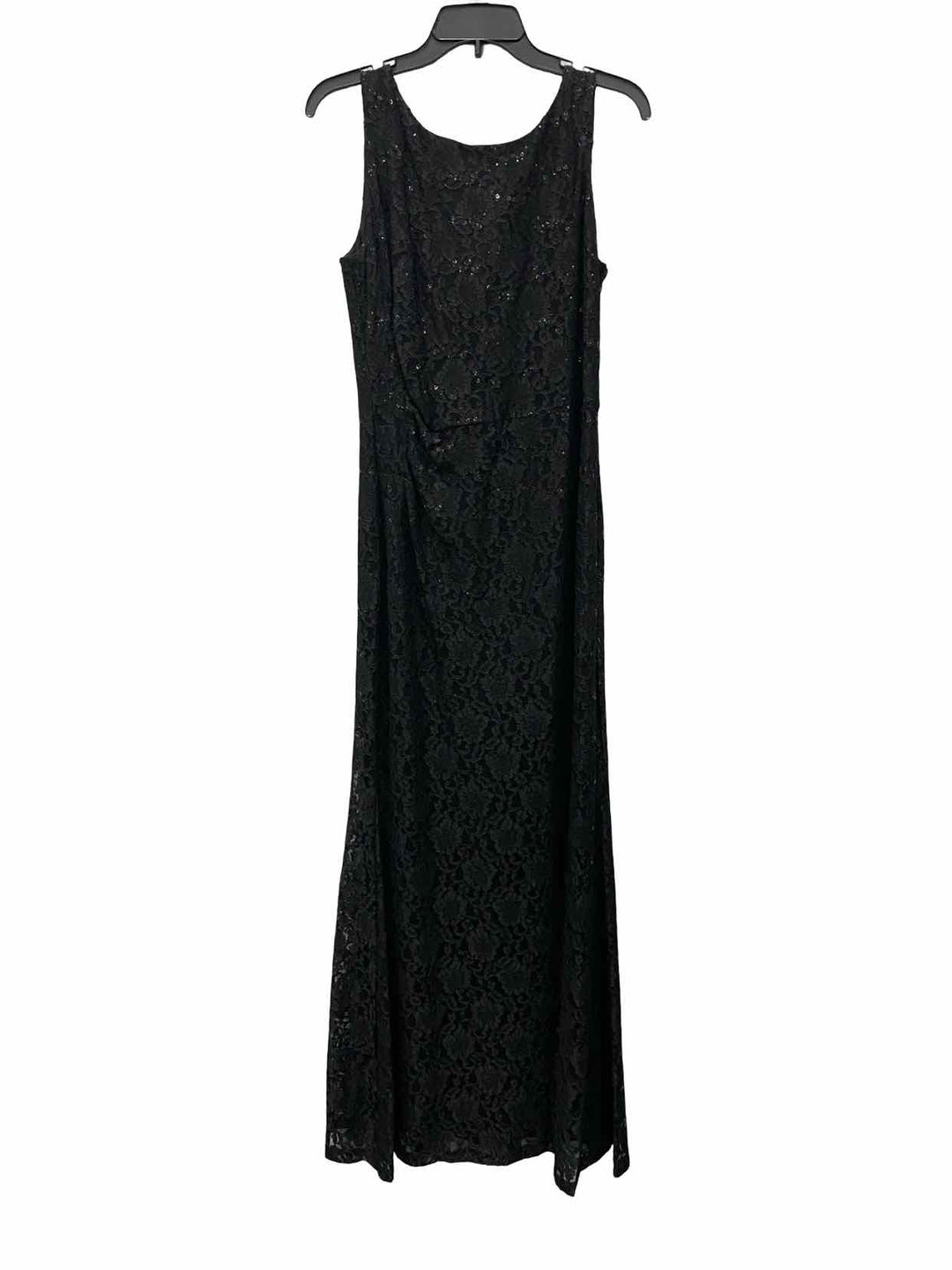 Ellen Tracy Size 10 Black Sequins Formal Dress(Long)