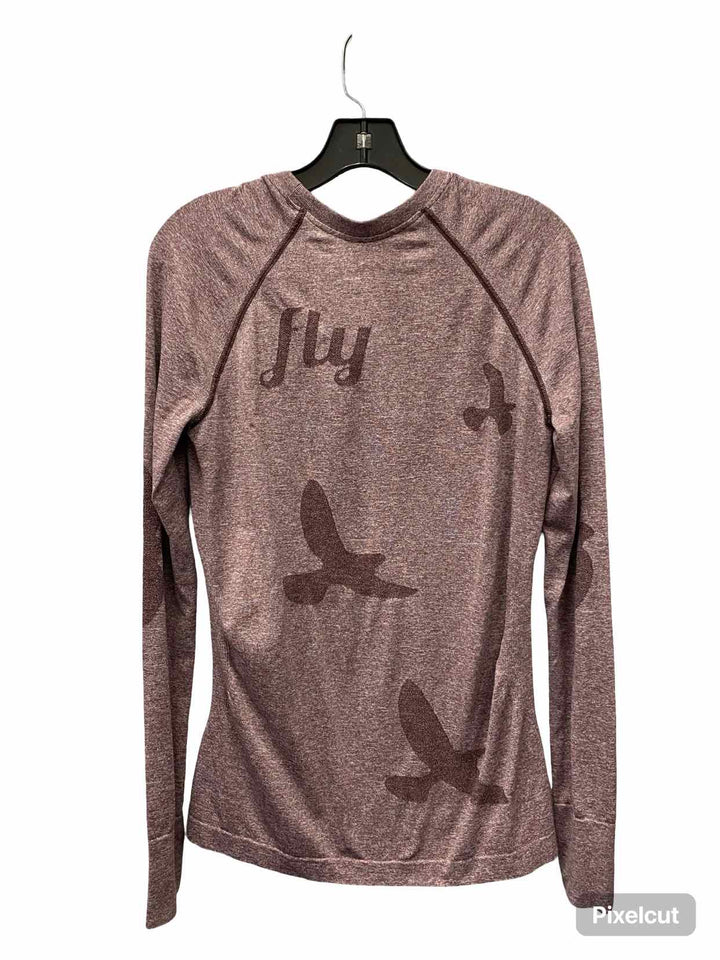 Oiselle Size L Maroon Athletic Long Sleeve