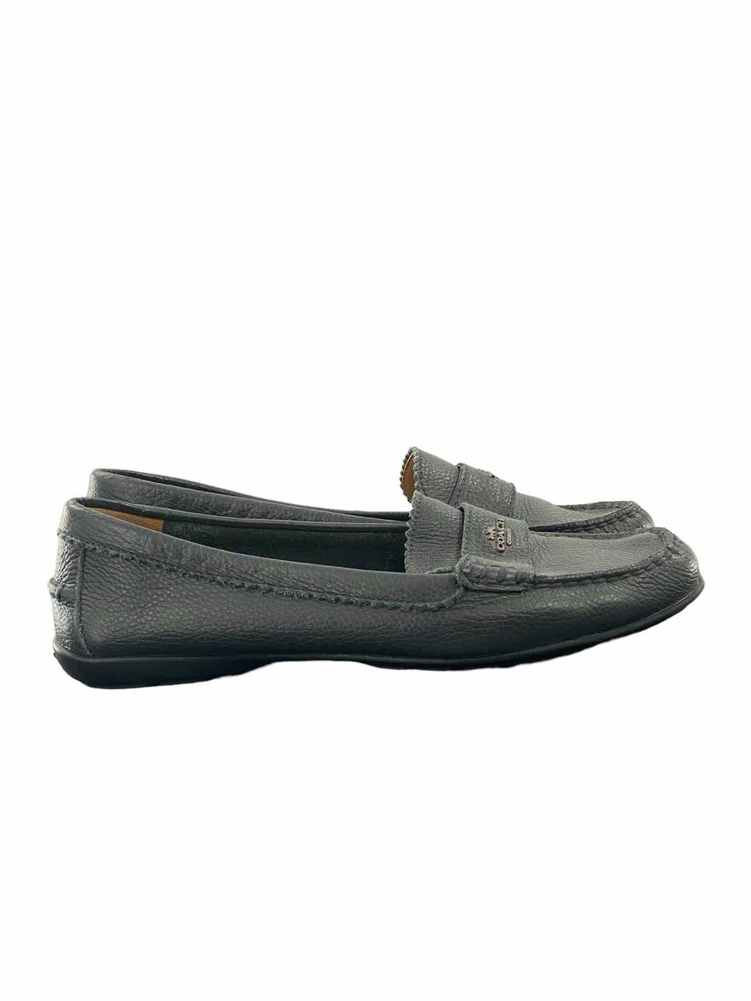 COACH Shoe Size 8.5 Navy Leather Loafers