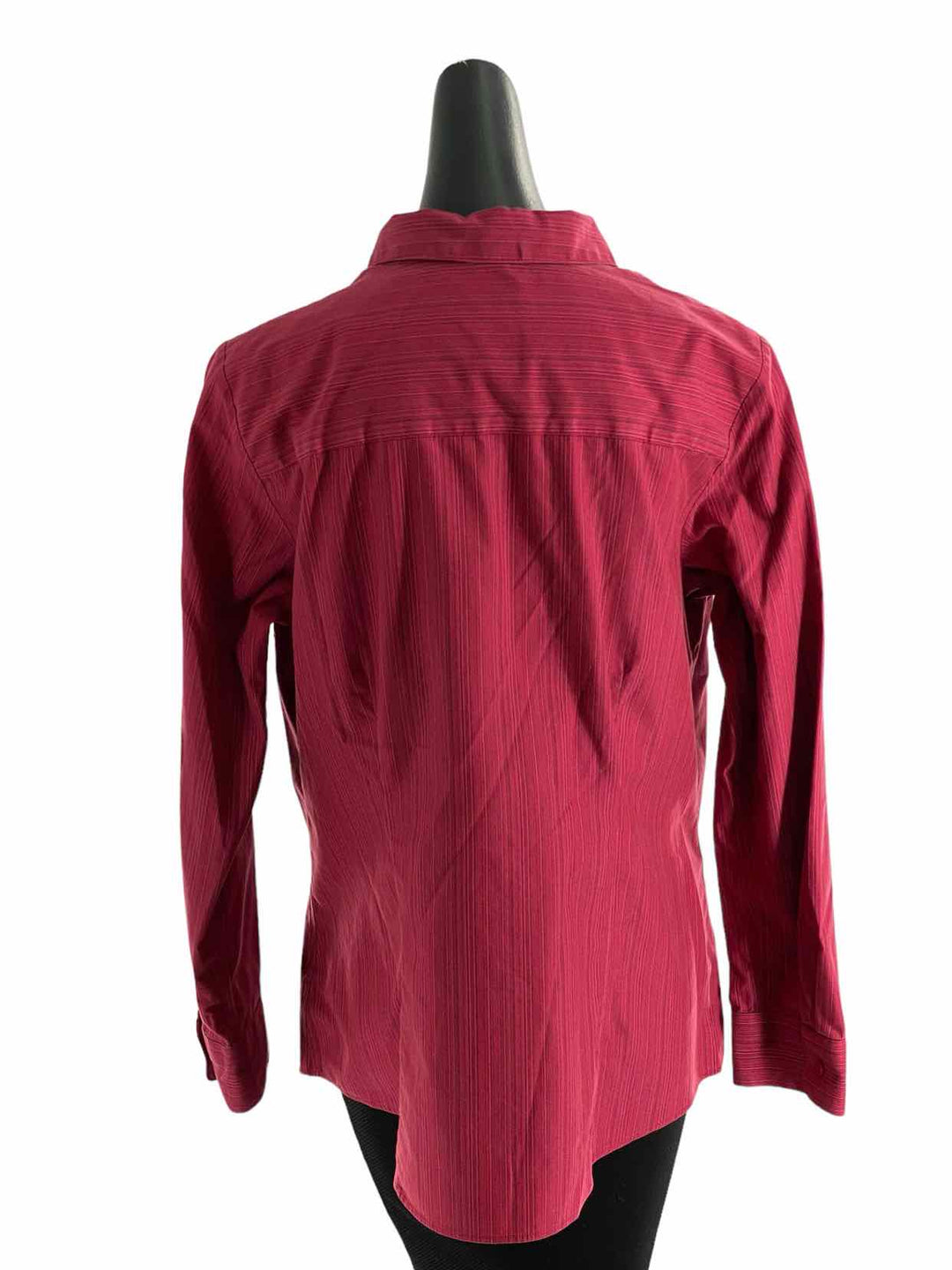 Coldwater Creek Size XL deep pink Pinstripe Long Sleeve Shirts