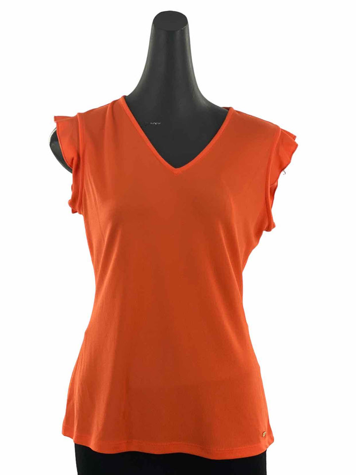 Calvin Klein Size S Orange Short Sleeve Shirts