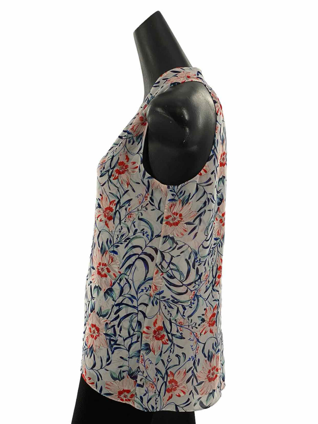 Cabi Size XS Light Blue Red Floral Tank Top