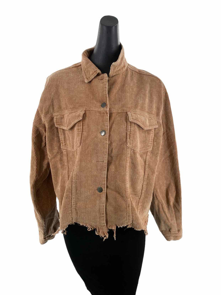 Pol Size L Brown Corduroy Retail Jacket