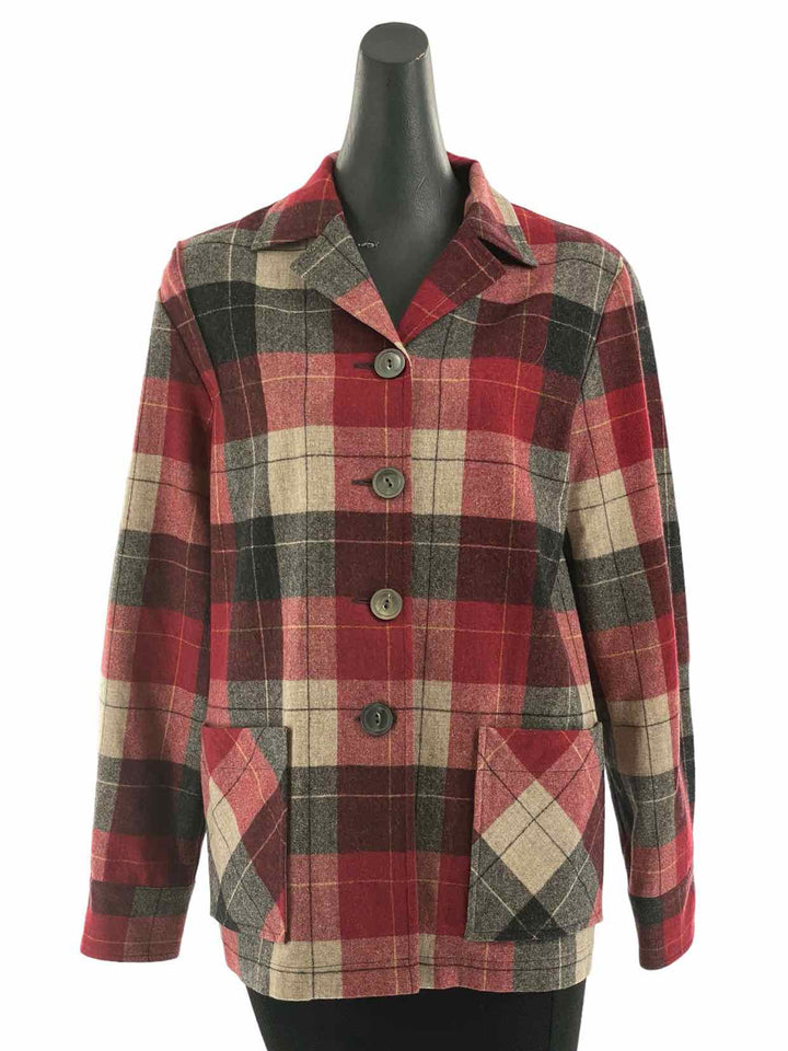 Pendleton Size M Red Plaid Long Sleeve Shirts