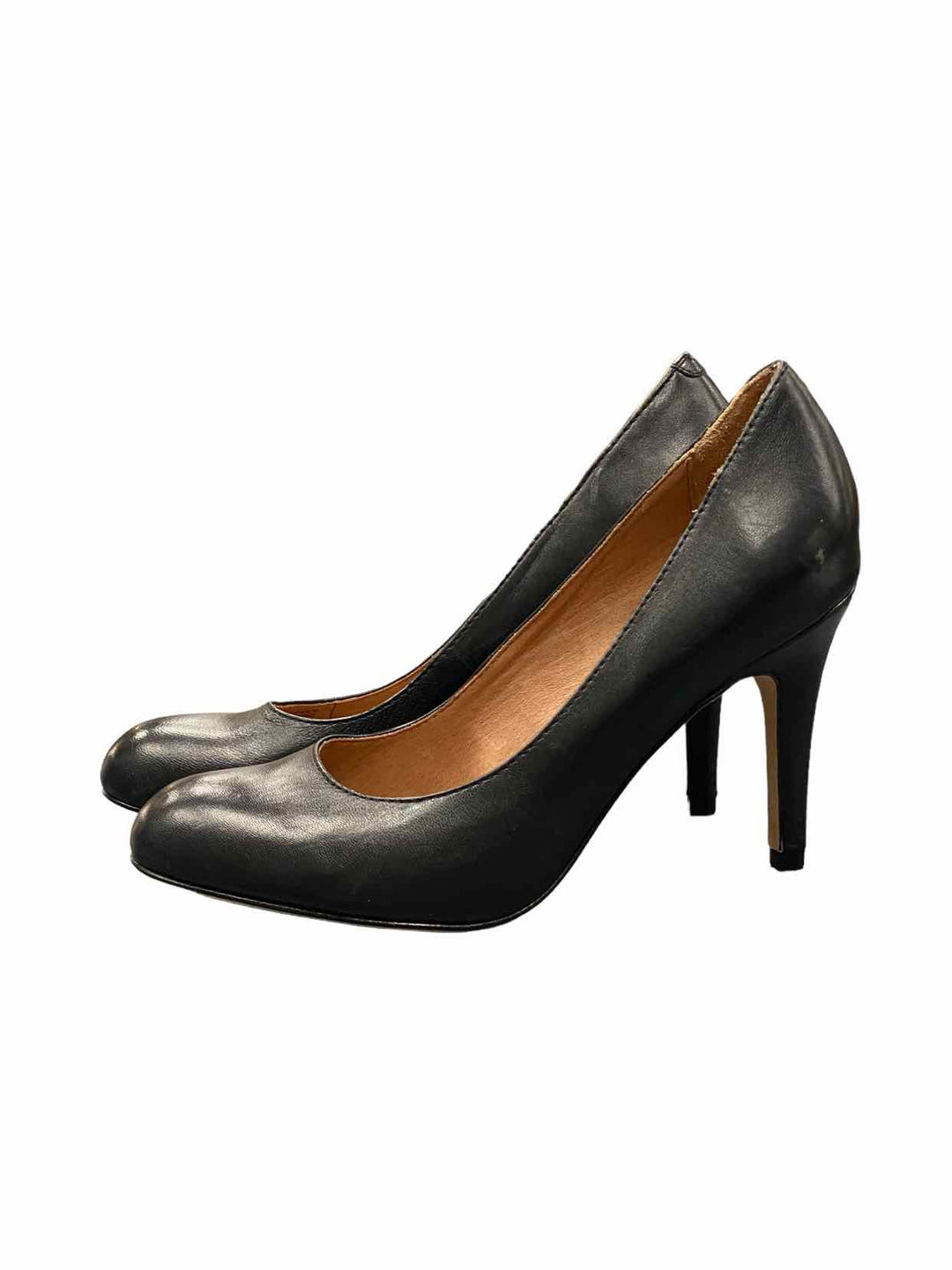 Corso Como Shoe Size 7 Black Leather Heels