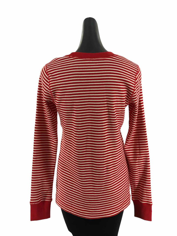 Duluth Trading Size S Red Stripes Long Sleeve Shirts