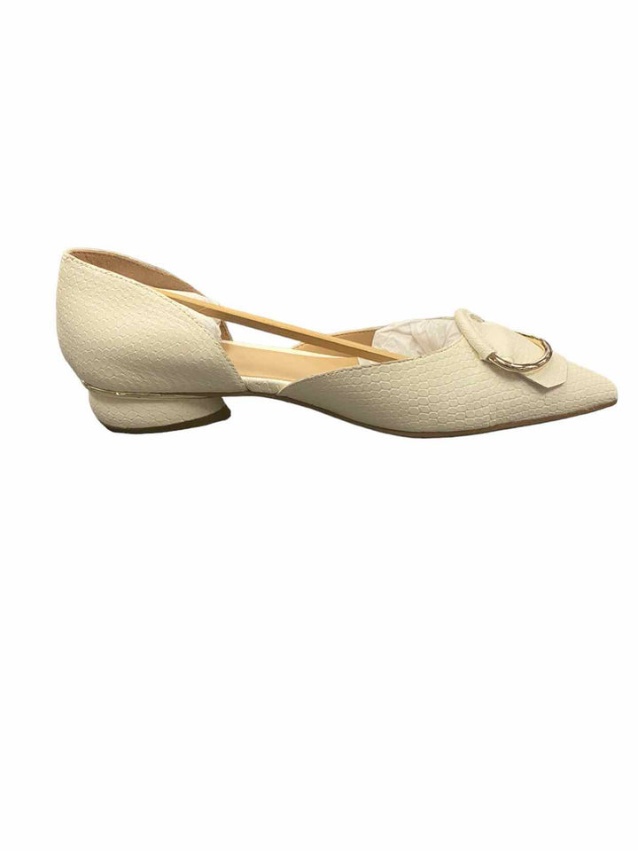 Franco Sarto Shoe Size 6.5 White Leather NWOT Flats