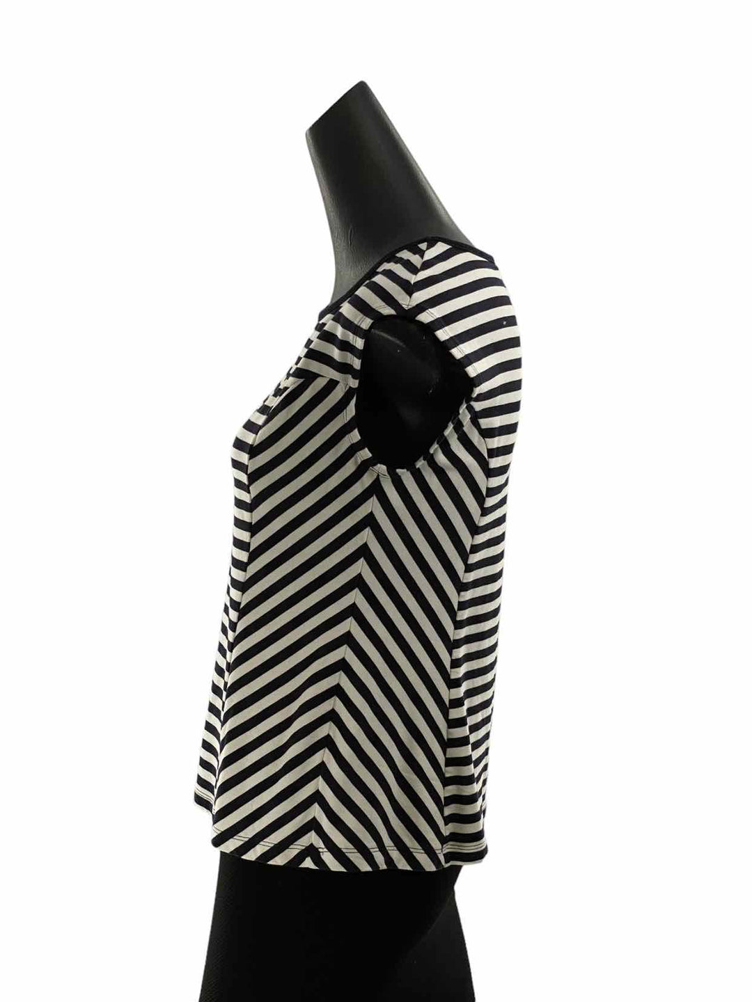 Cabi Size XS Black White Stripe Tank Top