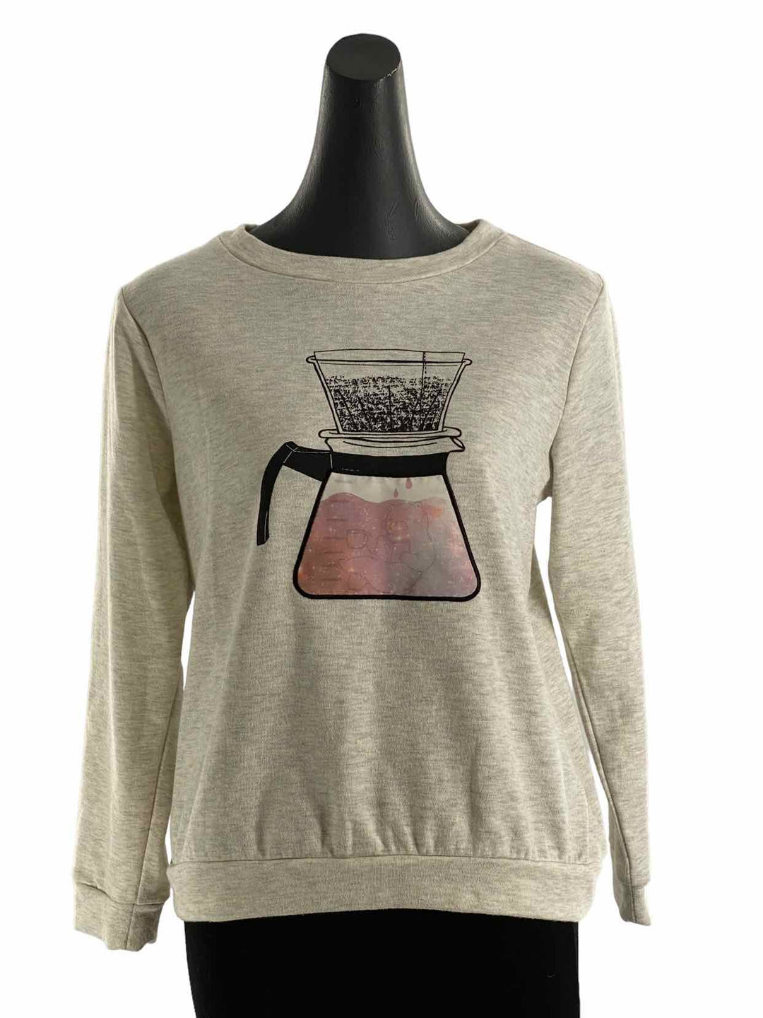 Estacot Size S/M Gray Print Sweatshirt