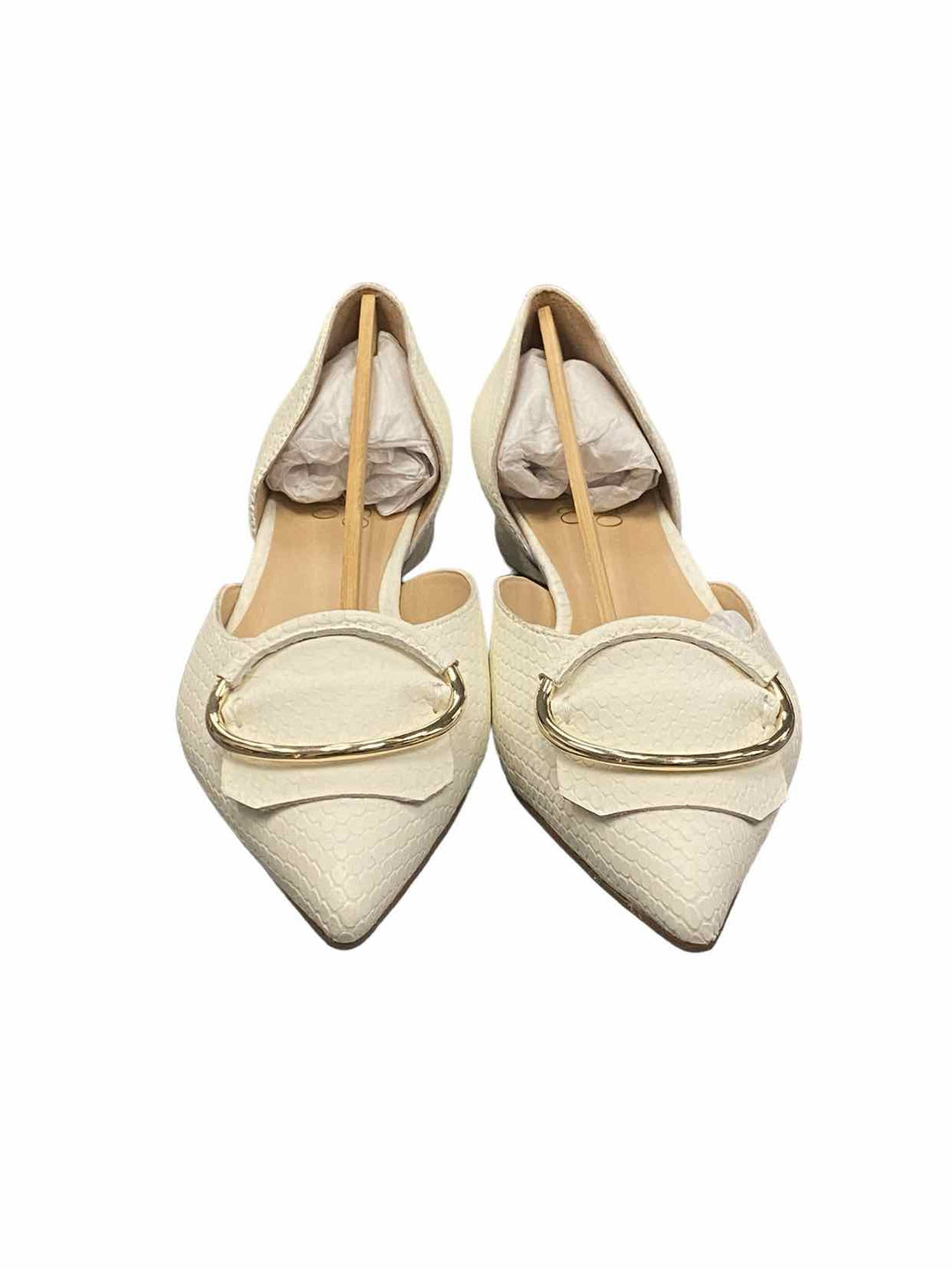 Franco Sarto Shoe Size 6.5 White Leather NWOT Flats